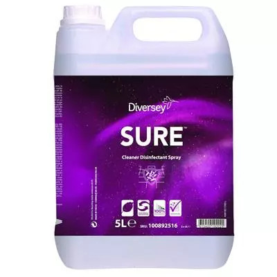 Sure Cleaner Disinfectant spray fertőtlenítő hatású tisztítószer, élelmiszerrel érintkező felületekhez, 100%-osan lebomló 5L (2db/karton)