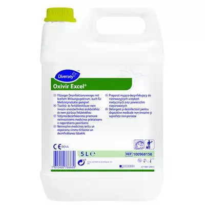 Oxivir Excel Conc hidrogén-peroxid alapú, folyékony tisztító-, fertőtlenítőszer koncentrátum 5L (2db/karton)