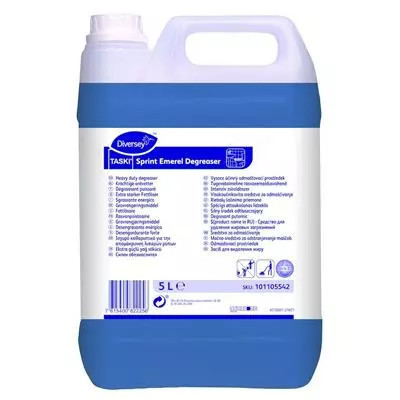 TASKI Sprint Emerel Degreaser intenzív, foszfátmentes, gyorsan eltávolítja a szennyeződéseket, tartósan illatosít 5L (2db/karton)