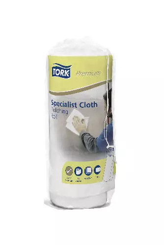 Tork ipari papír Specialist Cloth Polishing Roll speciális törlőkendő polírozáshoz 54lap/csg, 12csg/karton - KÉSZLETKISÖPRÉS