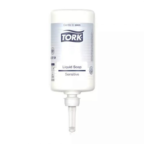 Tork folyékony szappan S1 Premium érzékeny bőrre, fehér, illat- és színezékmentes - 1L/db, 6db/karton