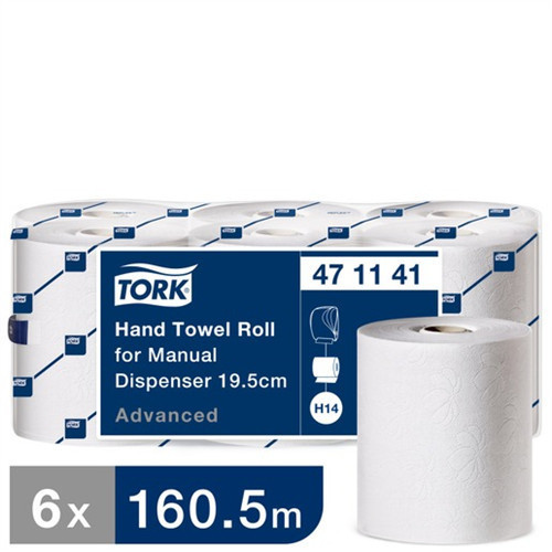 Tork tekercses kéztörlő H14 manuális adagolóhoz 19,5cm, 2r., 170m/tek, 6tek/karton