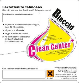 Clean Center Bioccid KÍSÉRŐMATRICA