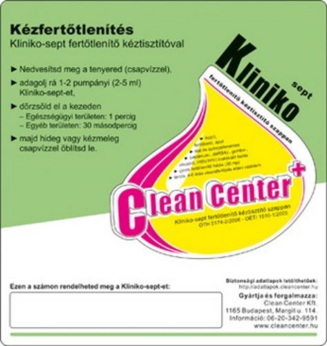 Clean Center Kliniko-Sept KÍSÉRŐMATRICA