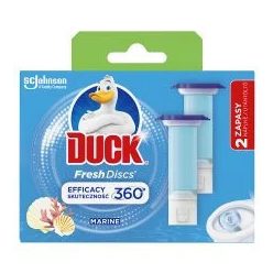   Duck wc öblítő korong UTÁNTÖLTŐ 2X36ml/csg, 6+6db/csg (5csg/karton) marine