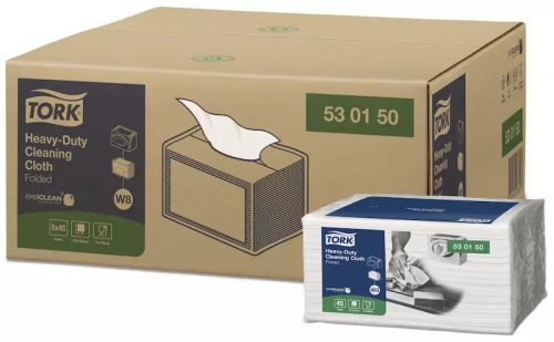 Tork ipari papír Multipurpose Cloth 530, Small Pack (1 rétegű, 45 lap/csg, 8 csg/karton) - KÉSZLETKISÖPRÉS