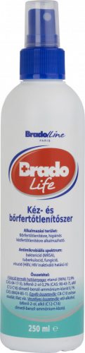 Bradolife kéz- és bőrfertőtlenítő SPRAY 250ml (10db/karton)