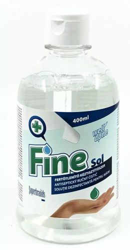 Well Done Fine Sol fertőtlenítő kéztisztítószer pumpás 400ml (15db/karton)