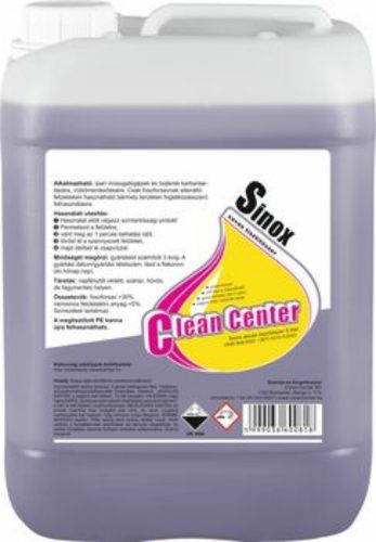 Clean Center Sinox speciális tisztítószer 5L