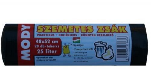 Szemeteszsák Mody (50X50, 25L, 20db/tek, 25tek/karton)