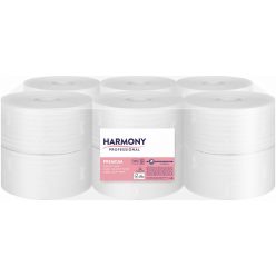   Harmony toalettpapír mini Jumbo 19cm-es, 2r., fehér, 120m/tek, 12tek/karton, 48karton/raklap