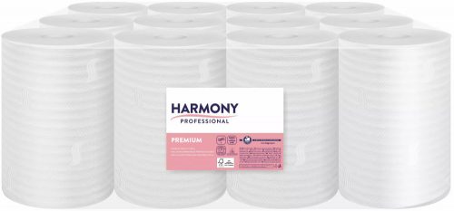 Harmony tekercses törlő 2r., fehér, 55m/tek, 12tek/karton, 44karton/raklap