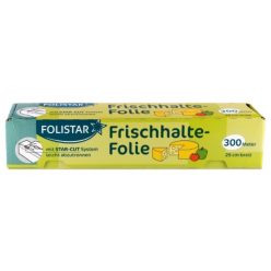   Folistar frissentartó fólia 300m/29cm tépőéllel ellátott dobozban, vágókéssel (6tek/karton)