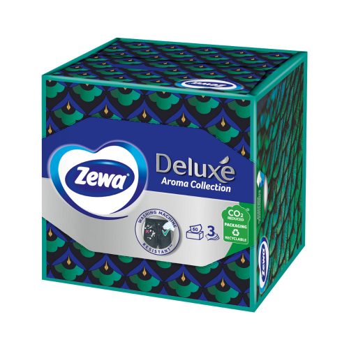 Zewa Deluxe dobozos papírzsebkendő Aroma Collection - 3 rétegű 60db-os