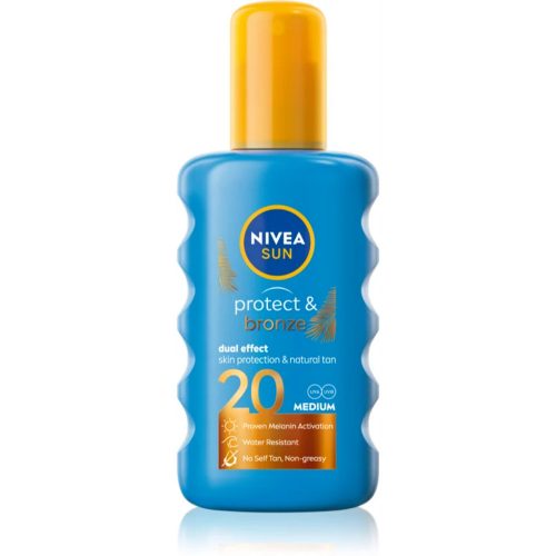 Nivea Sun Protect & Bronze napolaj spray, bronzosító hatással SPF20 200ml