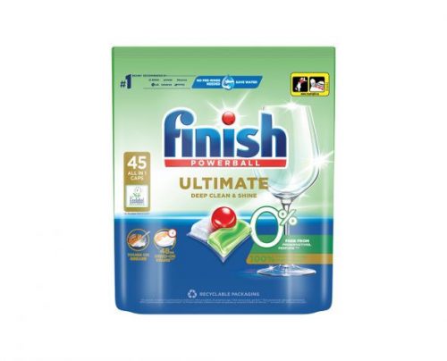 Finish Ultimate ALL in One 0% mosogatógép tabletta, 45 db